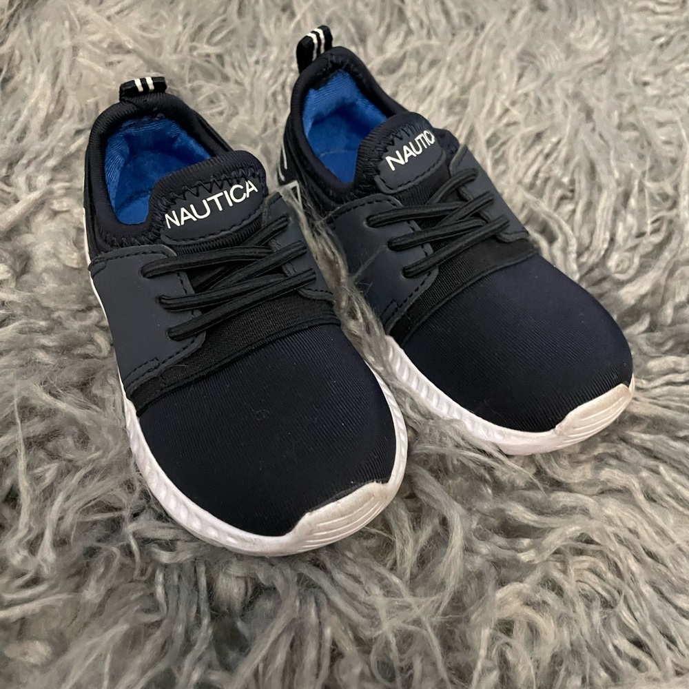 Nautica Kids Navy and White Sneakers
